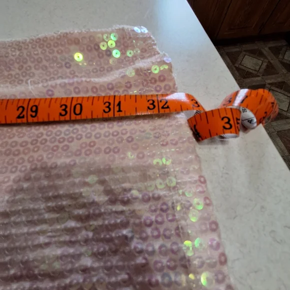 Iridescent Pink Sequin Bodycon Mini Dress-Cute Back - Picture 11 of 14